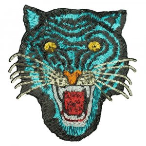 Paljettmärke Vändbart - Tiger Aqua Paljettmärke Vändbart - Tiger Aqua