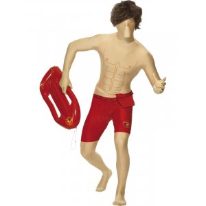 Second skin-dräkt, baywatch maskeraddräkt - Large Second skin-dräkt, baywatch maskeraddräkt - Large
