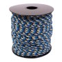 Paracord 2 mm blå/svart/vit 50 m