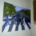 Kundbild Amsterdam Acrylic slutfernissa glans - 75 ml: Oljemålning Abbey Road med Paul...