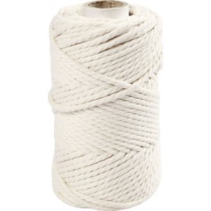 Makramégarn - råvit - Ø4 mm - 55 m Makramégarn - råvit - Ø4 mm - 55 m