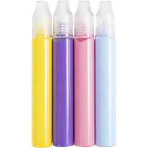 Ljuspennor - Ljusblå, ljusrosa, lila, gul - 4 x 30 ml Ljuspennor - Ljusblå, ljusrosa, lila, gul - 4 x 30 ml