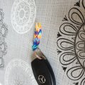 Kundbild Pysselset Loops 300: Nyckelring som maja 8 år har gjort.